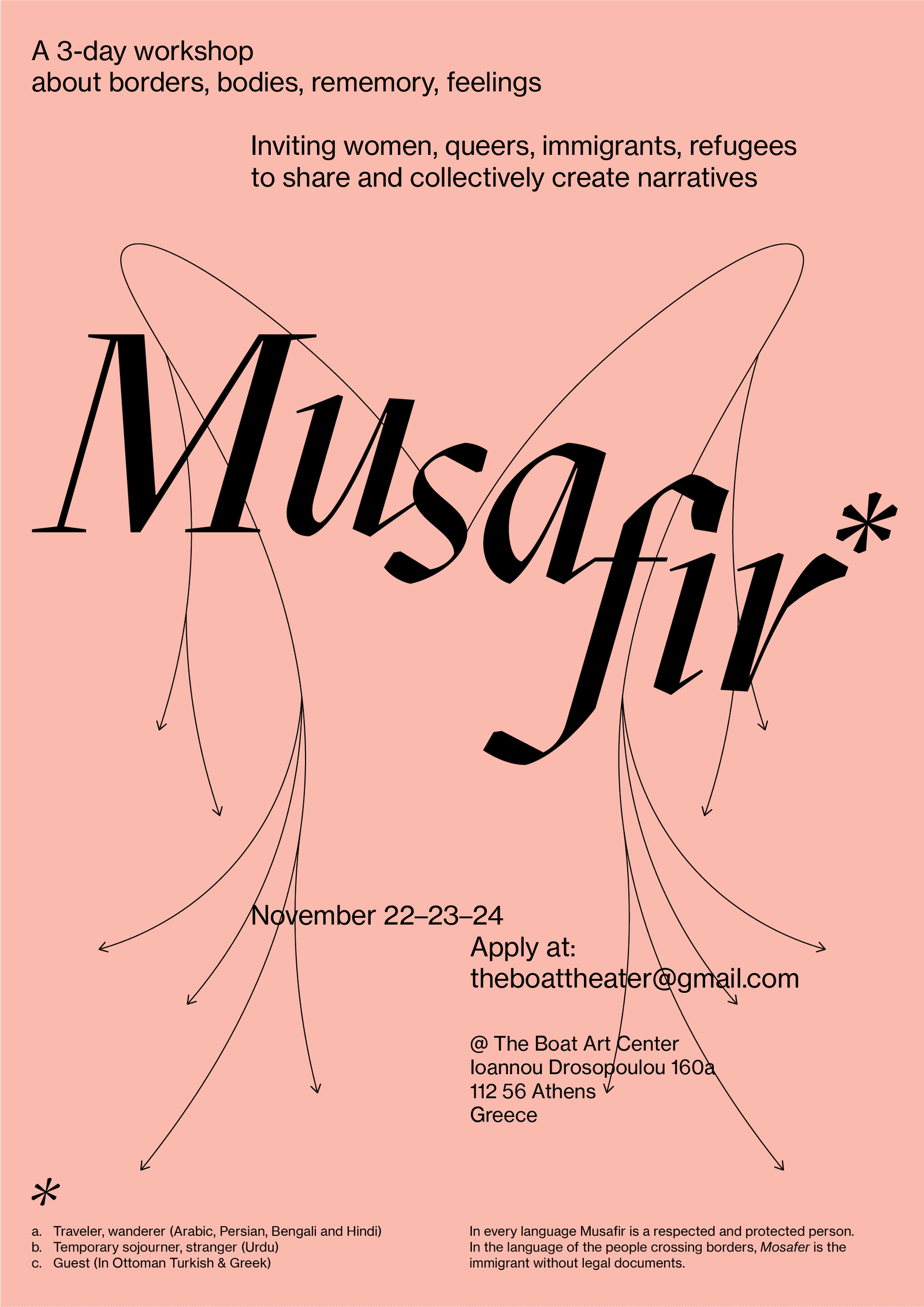 Musafir light orange poster variation